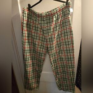 Green/Red Plaid Pajama Pants